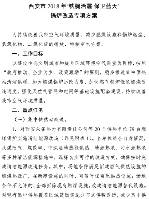 锅炉改造方案