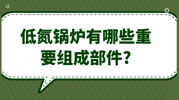 低氮锅炉有哪些重要组成部件?