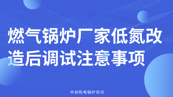 燃气锅炉厂家概述低氮锅炉改造后调试注意事项